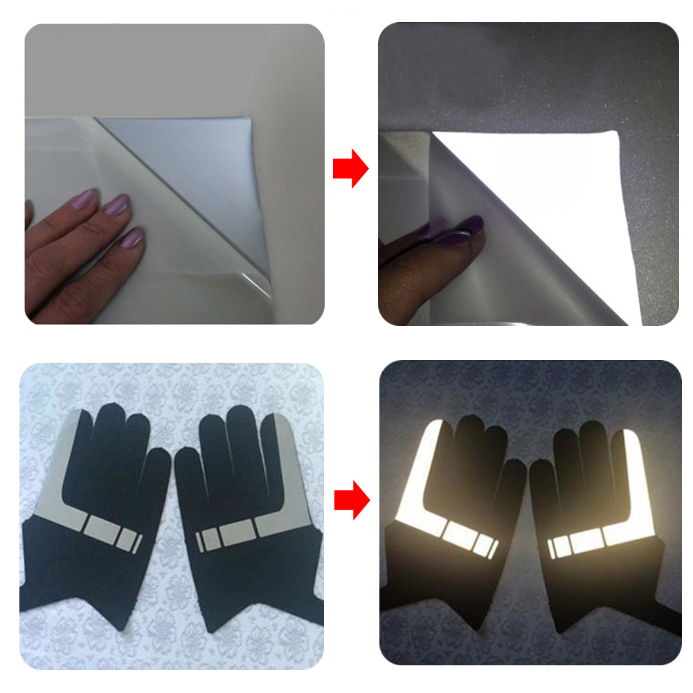 Silver Reflective HTV Vinyl Iron On Heat Transfer Film Cricut