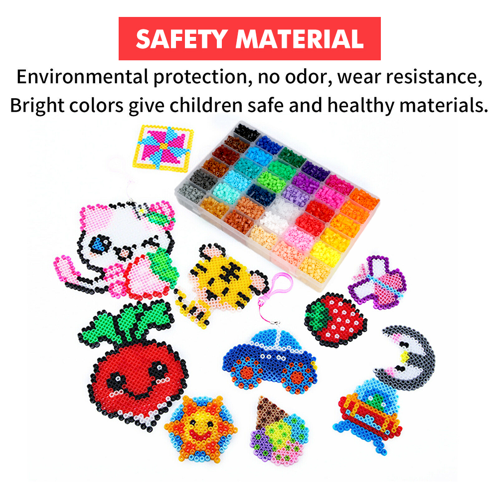 24/36 Colours Set 5mm For Perler/Hama Beads Kit Kids Fun DIY Craft Gift Toys