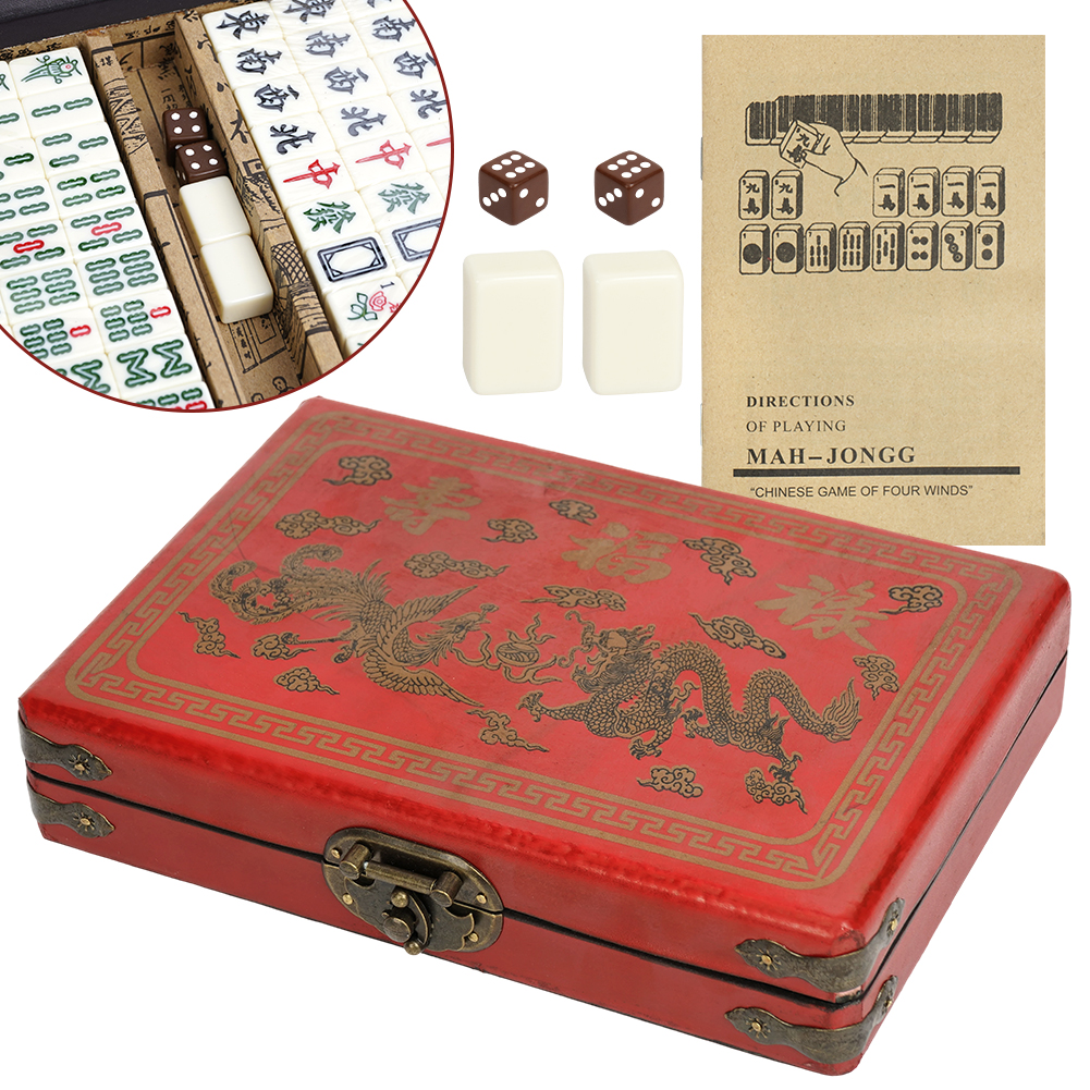 Jeu De Mahjong Chinois Vintage 144 Tuiles | Mah-jong