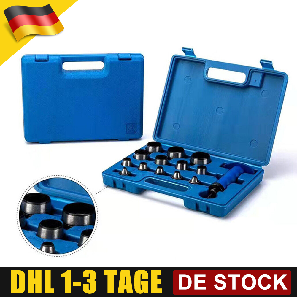 Loch Stanze LOCHEISENSATZ LOCHEISEN STANZEISEN Locher Lochstanzer Satz 14 Tlg. 5- 35mm EUR 26,99 - DE Gürtel Stanzer