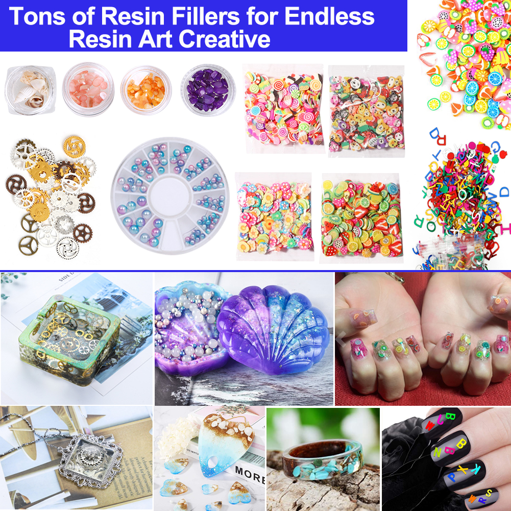 Resin Accessories Decoration Kit 203 Pack DIY Resin Jewelry Making